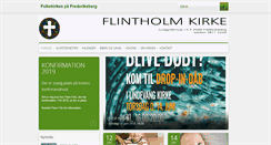 Desktop Screenshot of flintholmkirke.dk